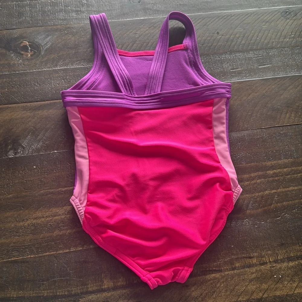 Speedo Kids Swim One Piece - Pink and Purple size xs
